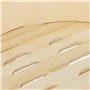 Relaxdays cuiseur vapeur bambou, panier asiatique avec 3 étages, pour Dim Sum, riz, bamboo steamer, Ø 24 cm, nature