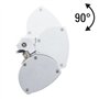 TROTEC Radiant Infrarouge électrique IR 2050 Parasol Chauffage électrique Infrarouge Radiateur Radiant Halogene Mural pour Terra