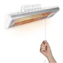 TROTEC Radiant Infrarouge électrique IR 1200 S Chauffage de terrasse - 1200W, Rayonnant, Blanc