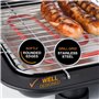Korona 46117 Barbecue de table électrique avec surface de cuisson XXL (51 x 30 cm) | Idéal pour le balcon | 2200 W | Élément cha