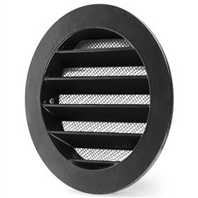 calimaero® WSGB Grille Aeration Ronde 100mm Avec Moustiquaire Alu
