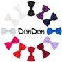 DonDon Nœud Papillon bordeaux déjà noué réglable