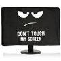 kwmobile Housse écran Ordinateur Compatible avec 24-26" Moniteur - Protection d'écran PC - Blanc-Noir