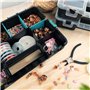 Navaris Organiseur L Outils Vide - 3x Boîte à Outil professionnelle - 31,5 x 22,5 x 19,8 cm - Valise Empilable Rangement Multipl