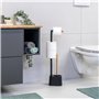 Brosse de Toilette et Porte-Rouleau de Rechange | Acier Inoxydable