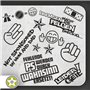 Sticker Bomb Set 01 Lot d'autocollants pour auto avec divers motifs et inscriptions « Bremsen macht die Felgen dreckig »