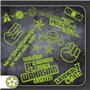 Sticker Bomb Set 01 Lot d'autocollants pour auto avec divers motifs et inscriptions « Bremsen macht die Felgen dreckig »