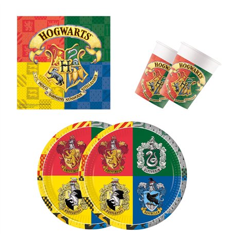 Procos 10137422 – Service de fête S Harry Potter – Poudlard – 52 pièces – 16 assiettes