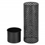 [en.casa] Ensemble de 2 Supports de Plantes Lot Pots de Fleur Set Cache-Pot Ensemble Bacs à Fleurs Vases Métal Tailles Différent