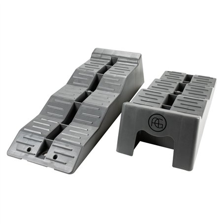 AG Automotive Cale de Roue Mise à Niveau pour Camping Car ou Caravane - 5 Tonnes - Gris