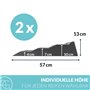AG Automotive Cale de Roue Mise à Niveau pour Camping Car ou Caravane - 5 Tonnes - Gris