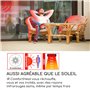 Klarstein Chauffage d'Appoint Electrique à Infrarouge, Pour Interieur et Jardin, 1200W, Oscillation à 360, Minuterie, LED, POur 