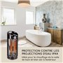 Klarstein Chauffage d'Appoint Electrique à Infrarouge, Pour Interieur et Jardin, 1200W, Oscillation à 360, Minuterie, LED, POur 