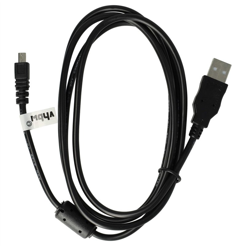 vhbw Câble USB standard type A, 150 cm, compatible avec Casio Exilim EX-Z680, EX-Z690, EX-Z790, EX-Z800, EX-ZS100, EX-ZS150