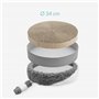 Navaris Griffoir pour Chats - Set 2X grattoir pour Chat en Carton ondulé 34 x 3,5 cm - Protection Ronde pour canapé Meuble Mur -
