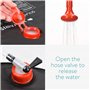 Navaris Douche Solaire - Lot 2X Douche Solaire de Camping 20L - Sac d'eau randonnée Festival activité extérieure - Douchette ave