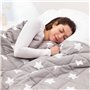 Navaris Couverture Lestée - Couverture Pondérée Relaxante 135x200cm - Contre Insomnie Anxiété - Cocooning - 100% Coton - 4,8kg