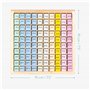 Navaris Table d'addition - Tableau de calcul avec 100x cube de 10 couleurs en bois - Jeu apprentissage mathématique enfant plus 