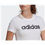 adidas Femme Essentials Slim Logo Tee, White / Black, M