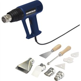 Basetech BT-2233290 Décapeur thermique avec accessoires avec mallette 2000 W