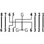 Renkforce RJ45 réseau Informatique Adaptateur en T Cat 6 [2X RJ45 Femelle - 1x RJ45 mâle] 15.00 cm métal