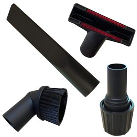 Premium Set de Brosses pour Aspirateur | 4 pièces | Adaptateur universel de 30-38m | Convient pour AEG Electrolux