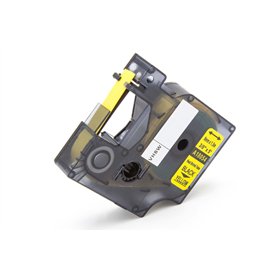 vhbw Ruban remplacement pour Dymo 18054 pour imprimante d'étiquettes Noir sur Jaune