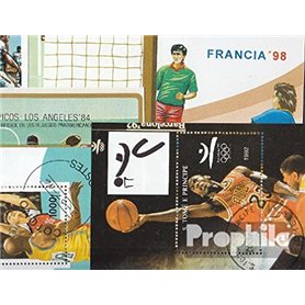 Motives 10 divers Blocs Sports de Ballon (Timbres pour Les collectionneurs) Jeux de Ballon sans Football (Basketball/Handball/Ba