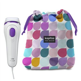 Braun - 81665503 - Silk-Expert 3 Bd 3006 Épilateur Lumière Pulsée Intense IPL Blanc/Violet + Pochette Kapitza en Édition Limitée