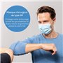 Beurer MM 15 Masque chirurgical type IIR, fabriqué dans l'UE, protection à 3 couches, protège votre entourage contre les gouttel