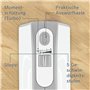 Bosch Electroménager - MFQ4075DE - Batteur à main Styline, 550 watts, Blanc/Gris
