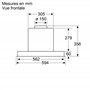Bosch DBB66AF50, Hotte intégré Série 4, 3 vitesses d'aspiration, 60cm, Inox