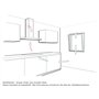 Bosch DFM064W54 Hotte télescopique Série 2, 1 moteur, 3 vitesses d'aspiration Eclairage LED, 60 cm, Silver