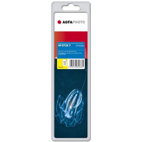 Agfaphoto APHP973XY approprié pour HP PRO452DW Encre Jaune Compatible Aussi F6T83AE 973X 7000 Pages 110ml