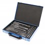 WilTec Jeu de 17 forets et burins SDS avec Coffret perforateur burineur Marteau-piqueur maçonnerie