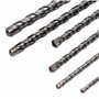 WilTec Jeu de 17 forets et burins SDS avec Coffret perforateur burineur Marteau-piqueur maçonnerie