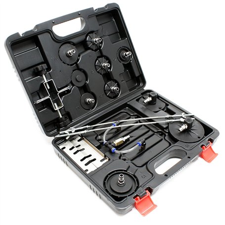 Wiltec Kit de 11 adaptateurs connecteurs pour purgeur de frein pneumatique – en Plastique – dans un Coffret pratique – Embouts p