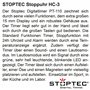 STOPTEC Minuteur numérique PT-110 - Compte à rebours - Chronomètre - Heure et alarme - Température - Sport et loisirs - Silencie