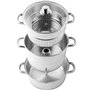 Torrex® 30280 - Extracteur de jus vapeur en acier inoxydable Ø26 / 15 l, passe au lave-vaisselle et compatible avec tous les app