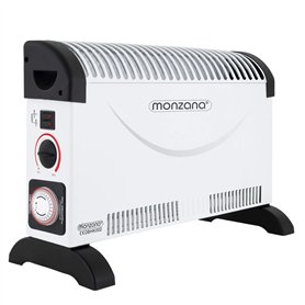 MONZANA® Convecteur électrique 2000W chauffage d'appoint minuteur 24h 3 niveaux de chauffage thermostat radiateur électrique mob