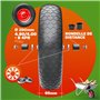 GARDEBRUK® Roue de brouette gonflable 4.80/4.00-8 Ø390mm jante acier 200kg axe roue de secours remplacement brouette pneu roulem