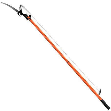 Deuba® Scie télescopique 2en1 Hauteur de Travail Max. 4m Corde tirage sécateur Coupe-Branches Arbre scie à élaguer Jardinage Out