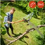 Deuba® Scie télescopique 2en1 Hauteur de Travail Max. 4m Corde tirage sécateur Coupe-Branches Arbre scie à élaguer Jardinage Out