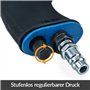 MONZANA® Dérouilleur à aiguilles pneumatique 4.000 tr/min air 260 L/min décapeur burineur marteau air comprimé rouille peinture 