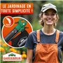GARDEBRUK® Aspirateur souffleur broyeur électrique 3en1 3000W bandoulière 270 km/h roulettes bac 45L souffleur de Feuilles aspir