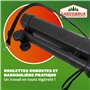 GARDEBRUK® Aspirateur souffleur broyeur électrique 3en1 3000W bandoulière 270 km/h roulettes bac 45L souffleur de Feuilles aspir