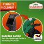 GARDEBRUK® Aspirateur souffleur broyeur électrique 3en1 3000W bandoulière 270 km/h roulettes bac 45L souffleur de Feuilles aspir