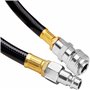 DEUBA® Dévidoir enrouleur tuyau à air comprimé automatique 10m+1m raccord 3/8' 12 bar Ø12mm enroulement tuyau pneumatique suppor
