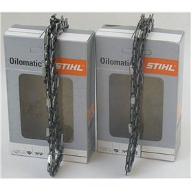 2x STIHL Chaînes de tronçonneuse Oilomatic Picco Micro Mini 3 (PMM3) 3/8'P 1
