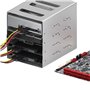 deleyCON 0,15m Adaptateur D’alimentation S-ATA Y - 1x Prise Femelle SATA vers 4x Prises Mâles SATA - Câble D’alimentation Intern